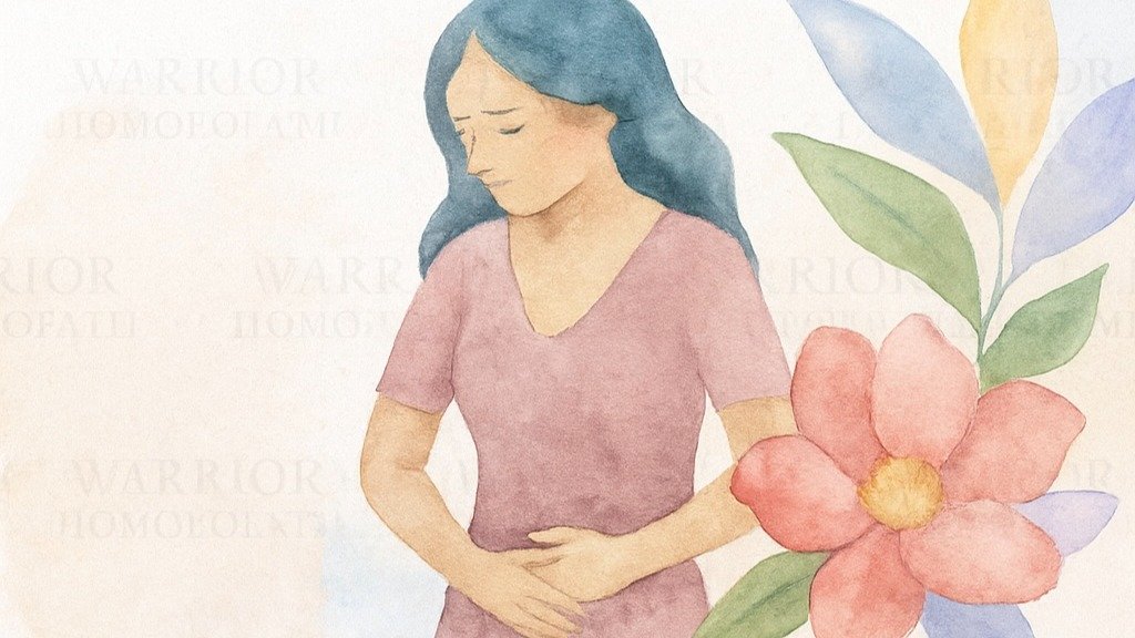 Real Relief for Genital Thrush — woman with flower watercolour